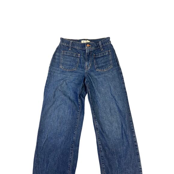 Madewell The Perfect Vintage Wide-Leg Jean, Women’s 26P Medium Blue Wash - Picture 5 of 11